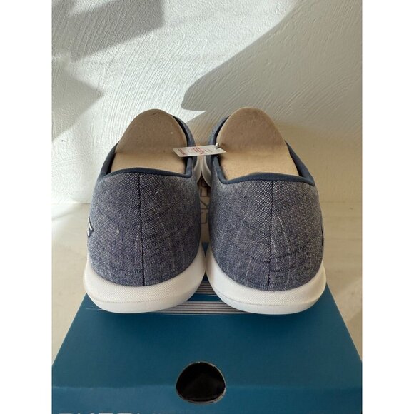 Skechers Womens Go Walk Lite Amore Navy Slip On Shoes Sze 11 Comfort Mesh - Picture 4 of 7